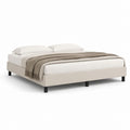 Polsterbett Doppelbett Beige Polyester Rechteckig 180 x 200 cm