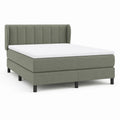Polsterbett Doppelbett Olivgrün mit Polyesterbezug rechteckig 180 x 200 cm